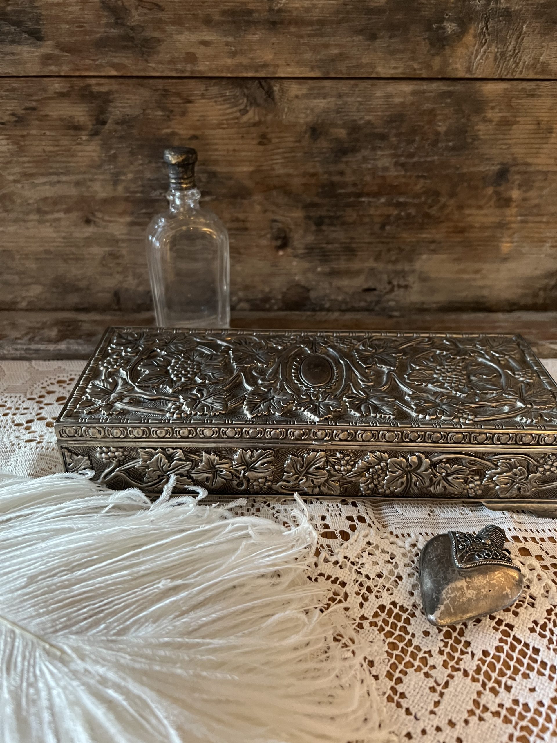 Vintage Metal Jewellery Box Grace Jenkins Home