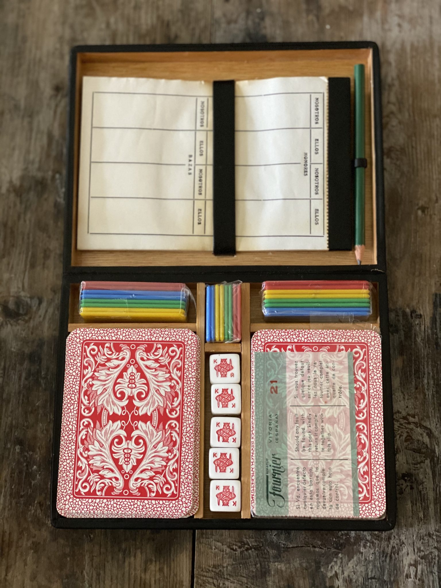 Vintage Boxed Card Game Set Grace Jenkins Home
