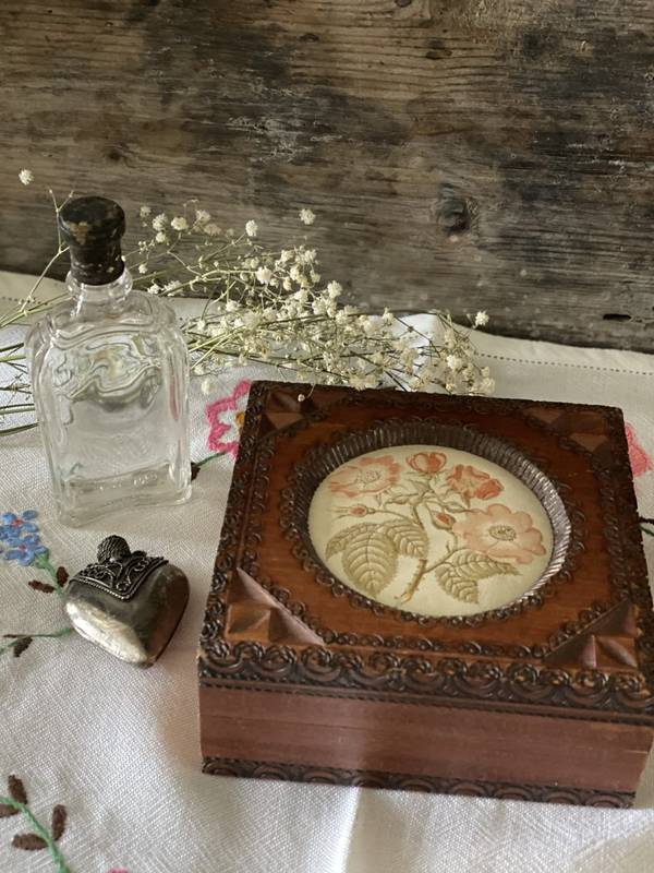 Vintage Wooden Keep Safe Box. - Grace Jenkins Home