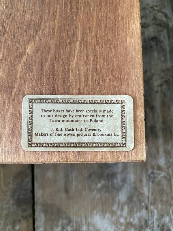 Vintage Wooden Keep Safe Box - Grace Jenkins Home