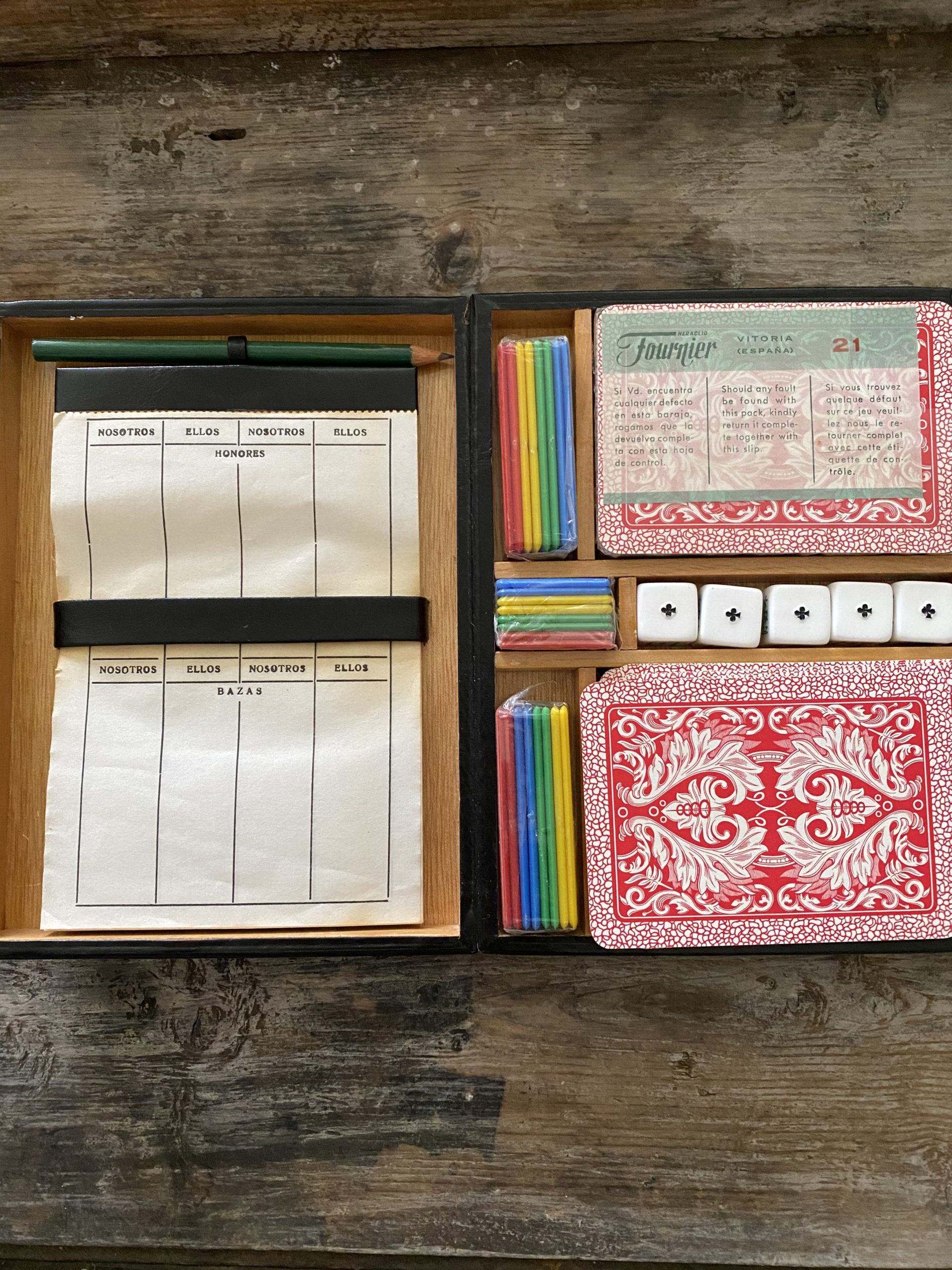 Vintage Boxed Card Game Set Grace Jenkins Home