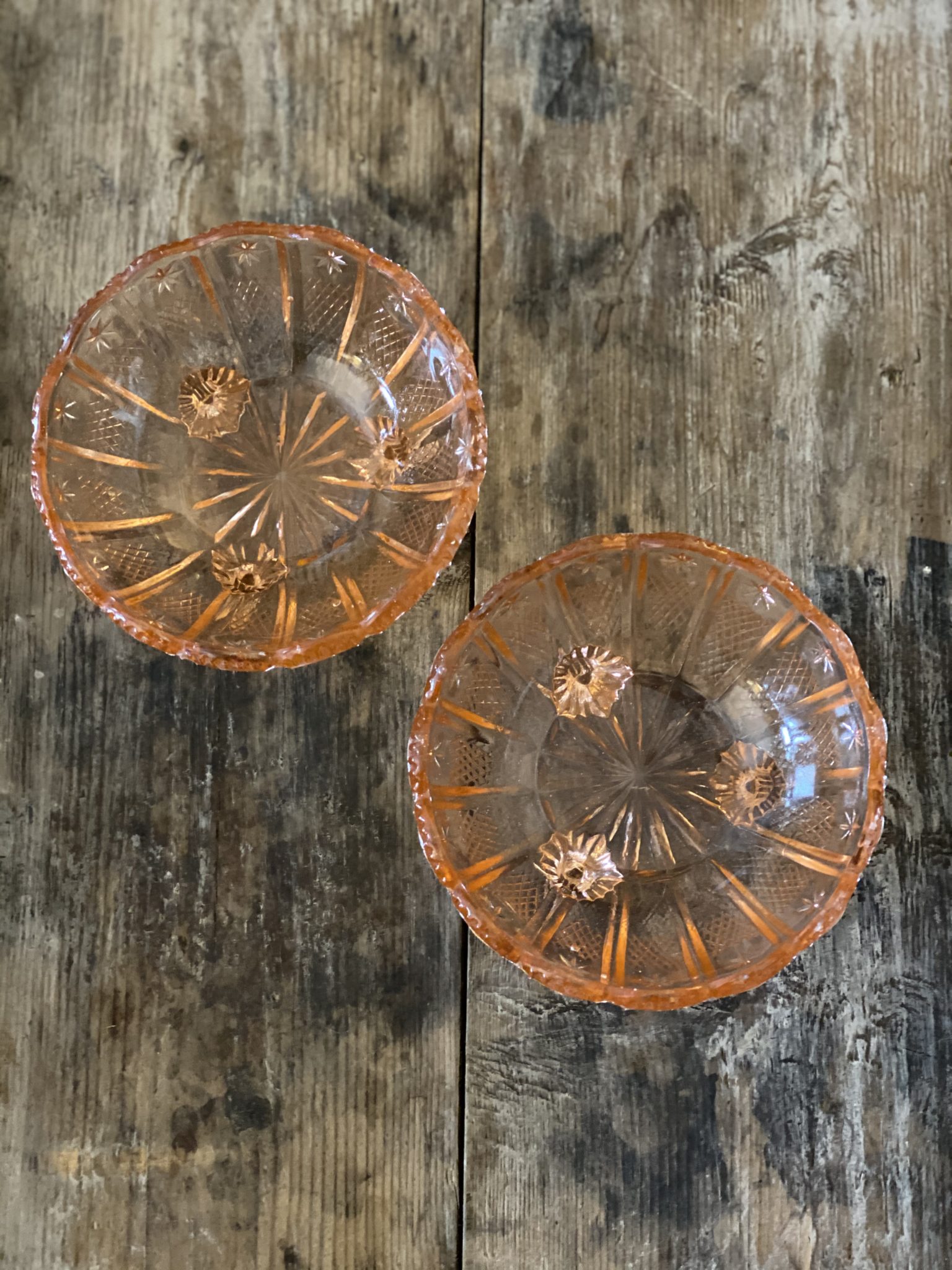 Vintage Pressed Glass Dessert Bowls Grace Jenkins Home