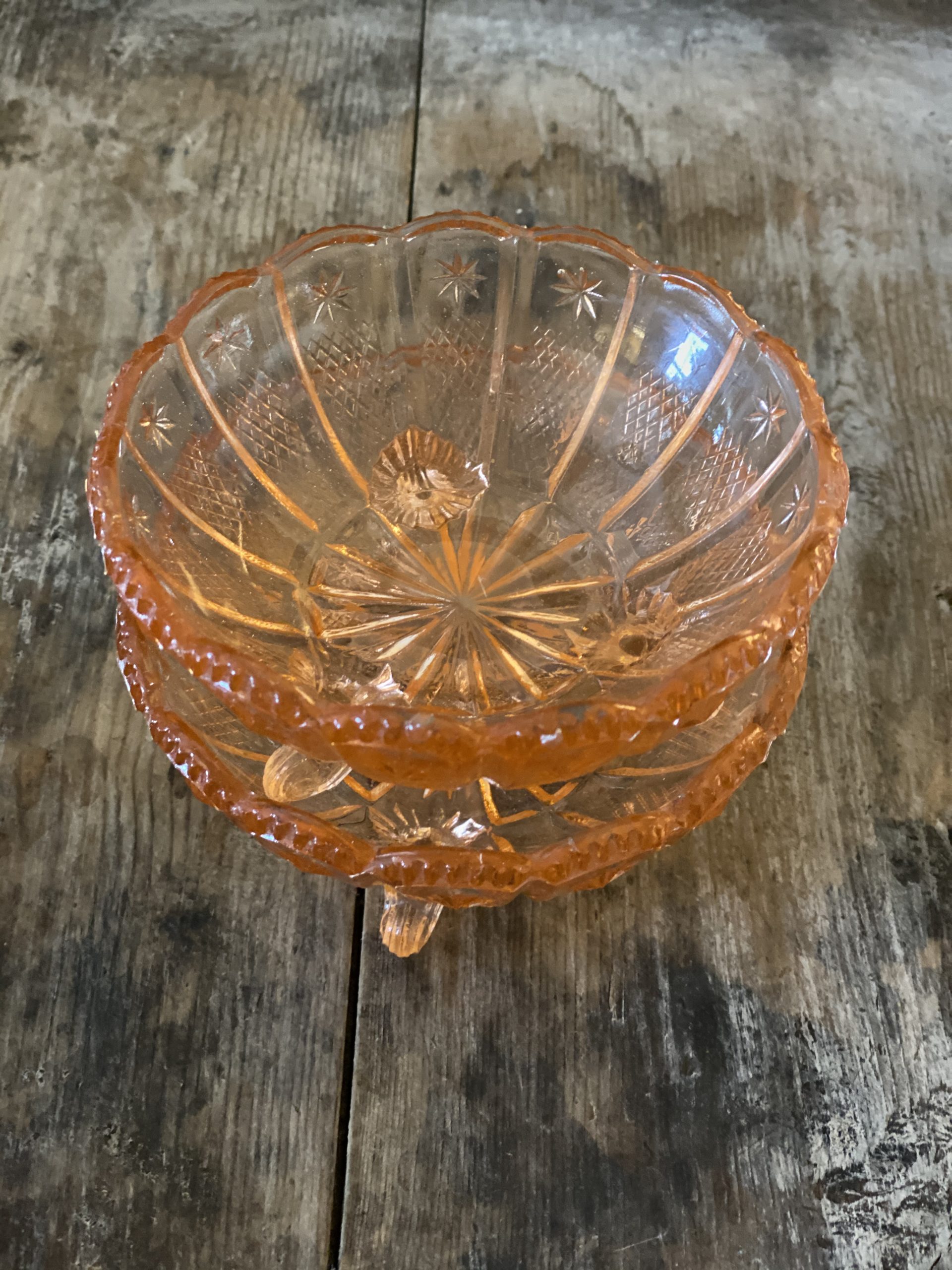 Vintage Pressed Glass Dessert Bowls Grace Jenkins Home