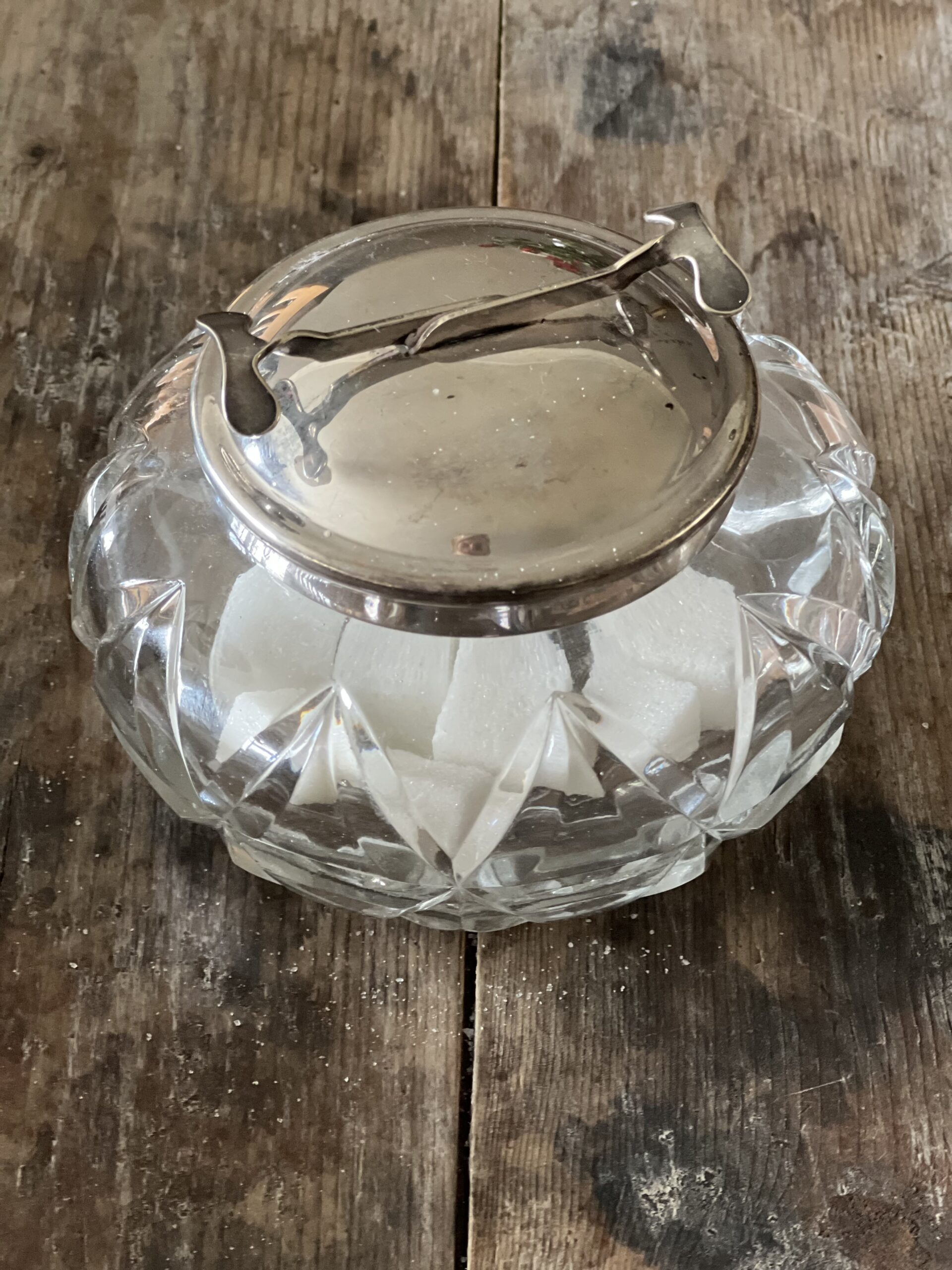 Vintage Glass Sugar Cube Jar Grace Jenkins Home