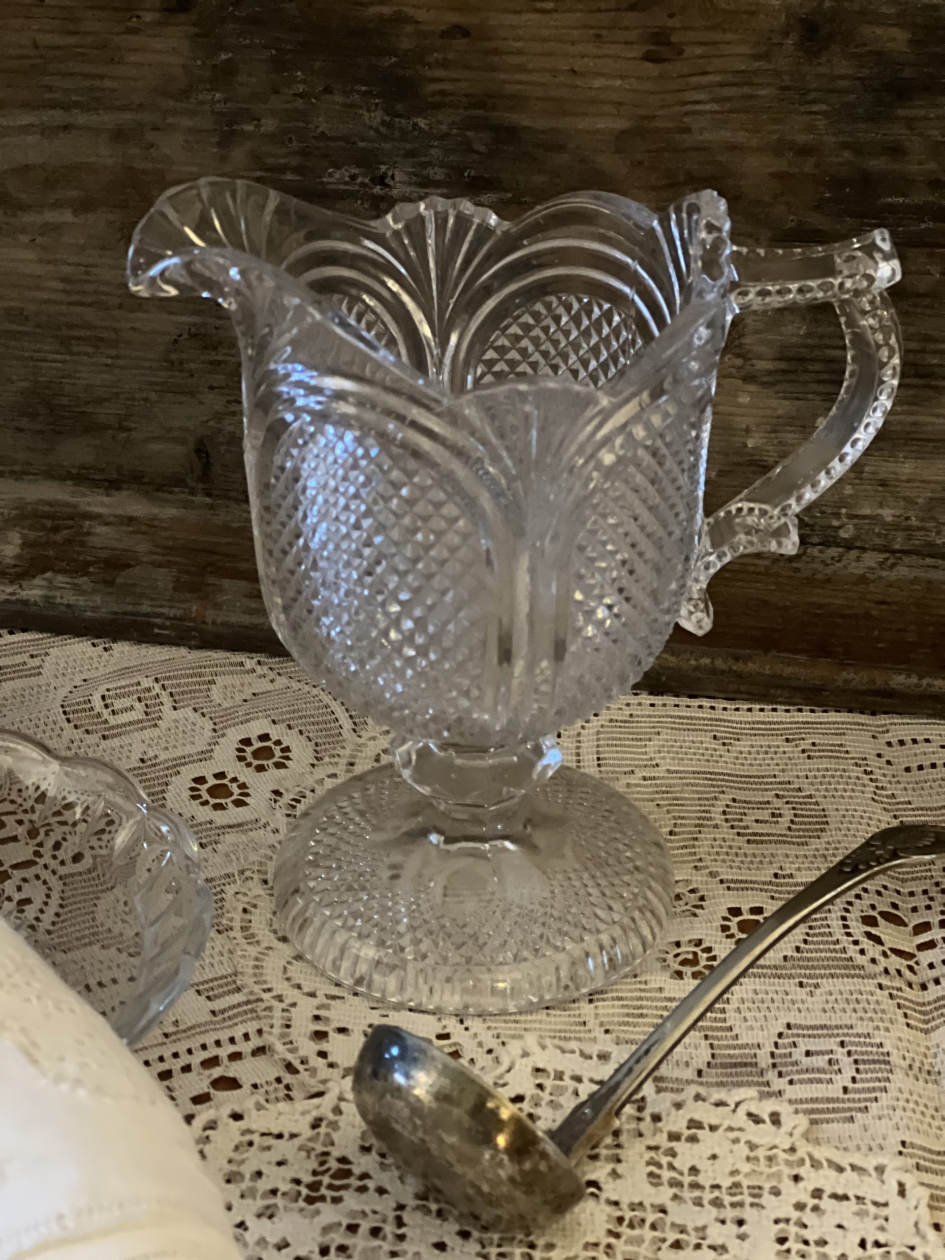 Vintage Glass Creamer Jug Grace Jenkins Home