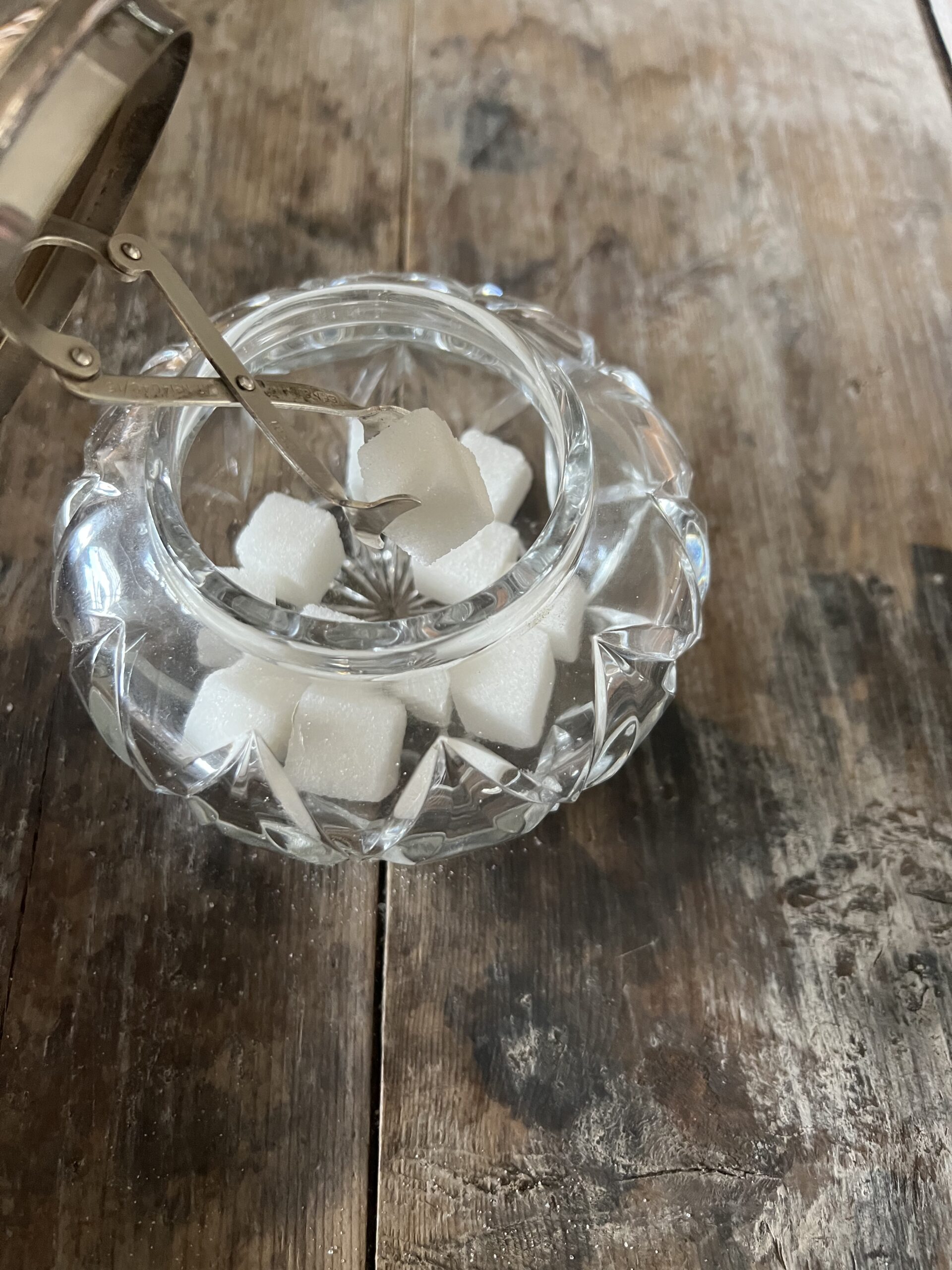 Vintage Glass Sugar Cube Jar Grace Jenkins Home