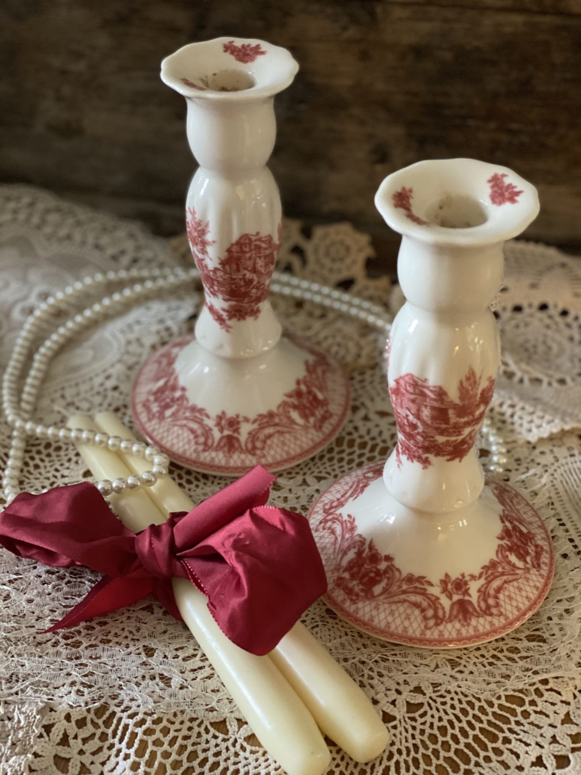 Vintage Ceramic Candle Holders Grace Jenkins Home