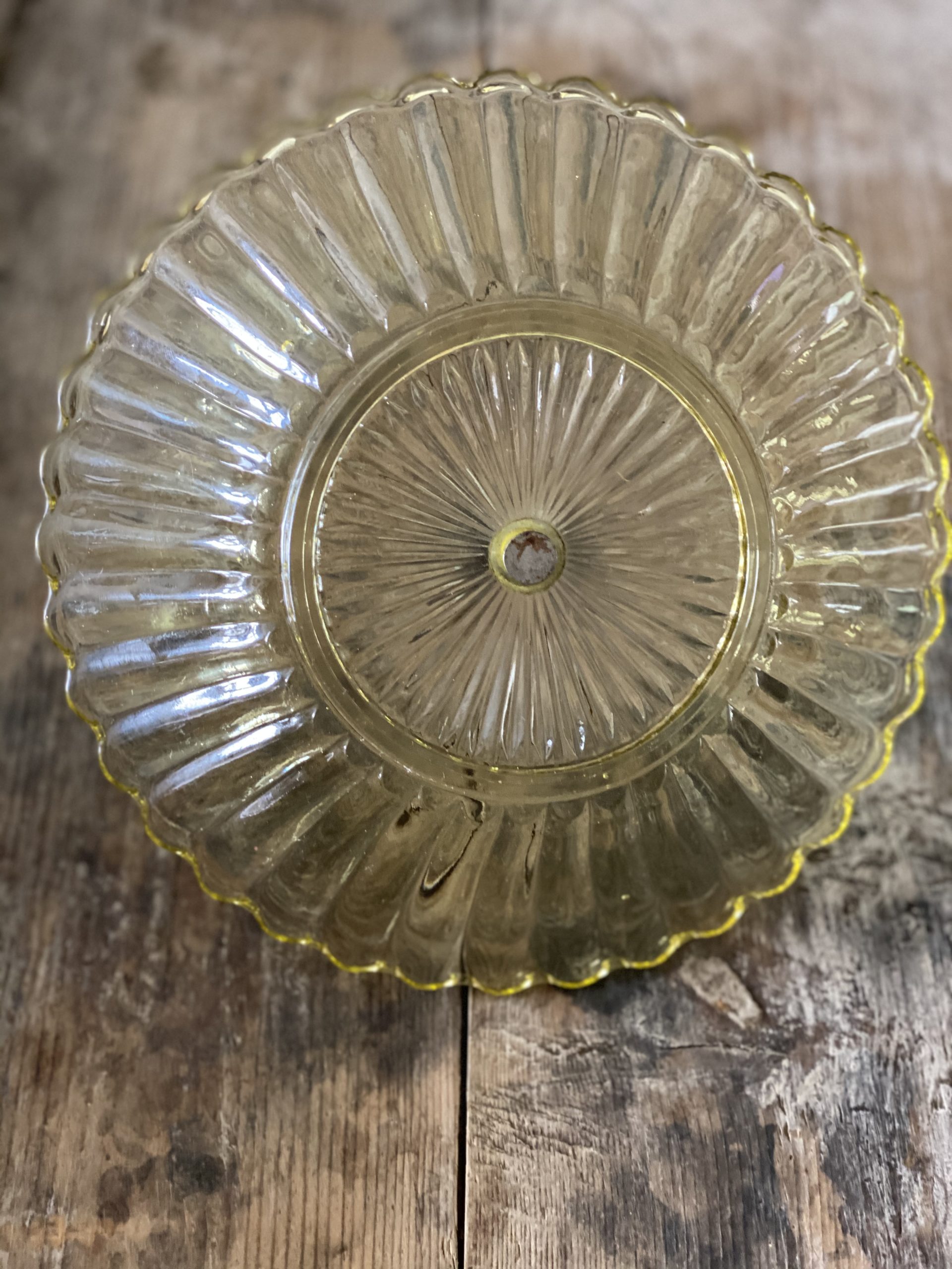 Vintage Glass Cake / Serving Plate Grace Jenkins Home